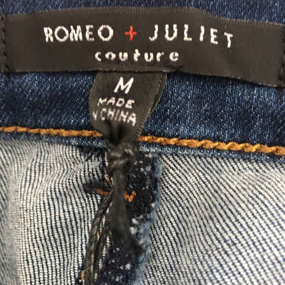 New $175 ROMEO & JULIET COUTURE Jeans Size M - Picture 8 of 8